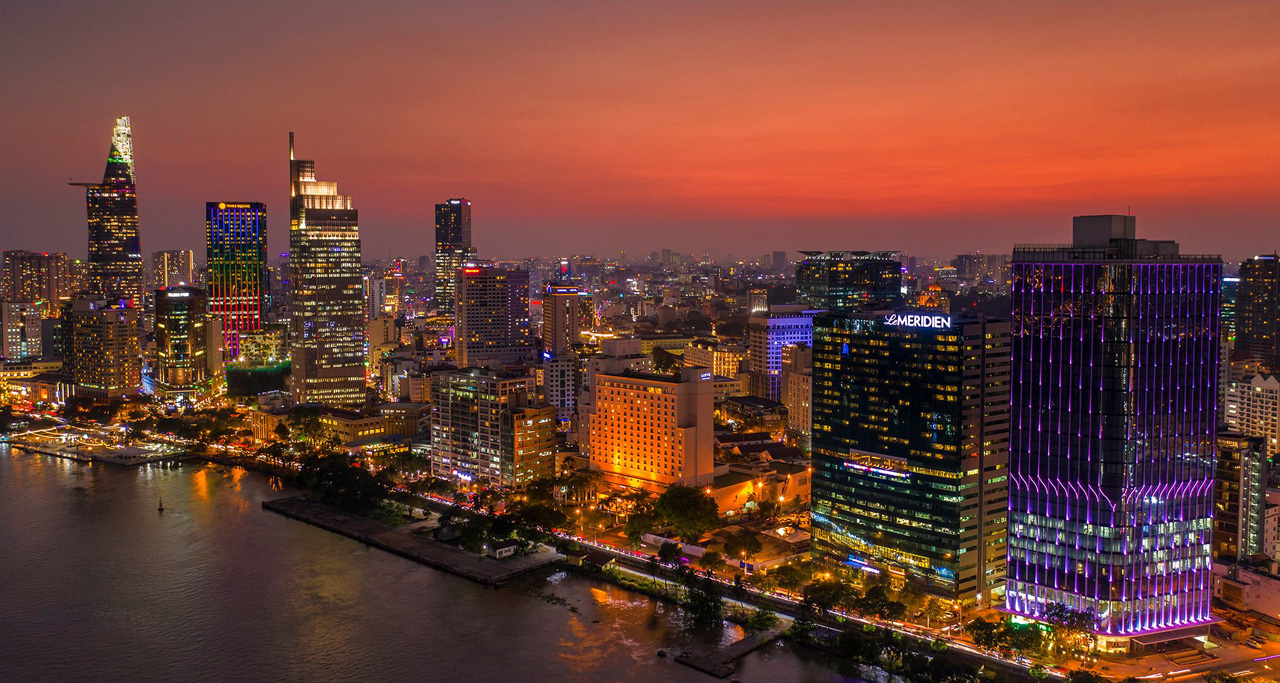 Saigon, the largest city of Vietnam